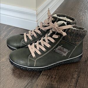 Rieker Dark Green Ankle Boots